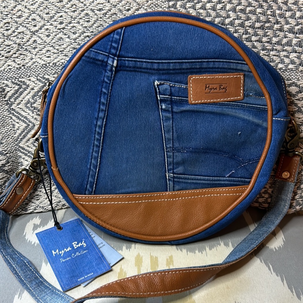 MYRA BAG Janesa Valoran Small & Crossbody Bag Denim Collection - Picture 3 of 10